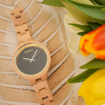 zegarek drewniany niwatch elegance klon